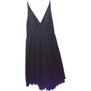 Chaiken black dress with lace